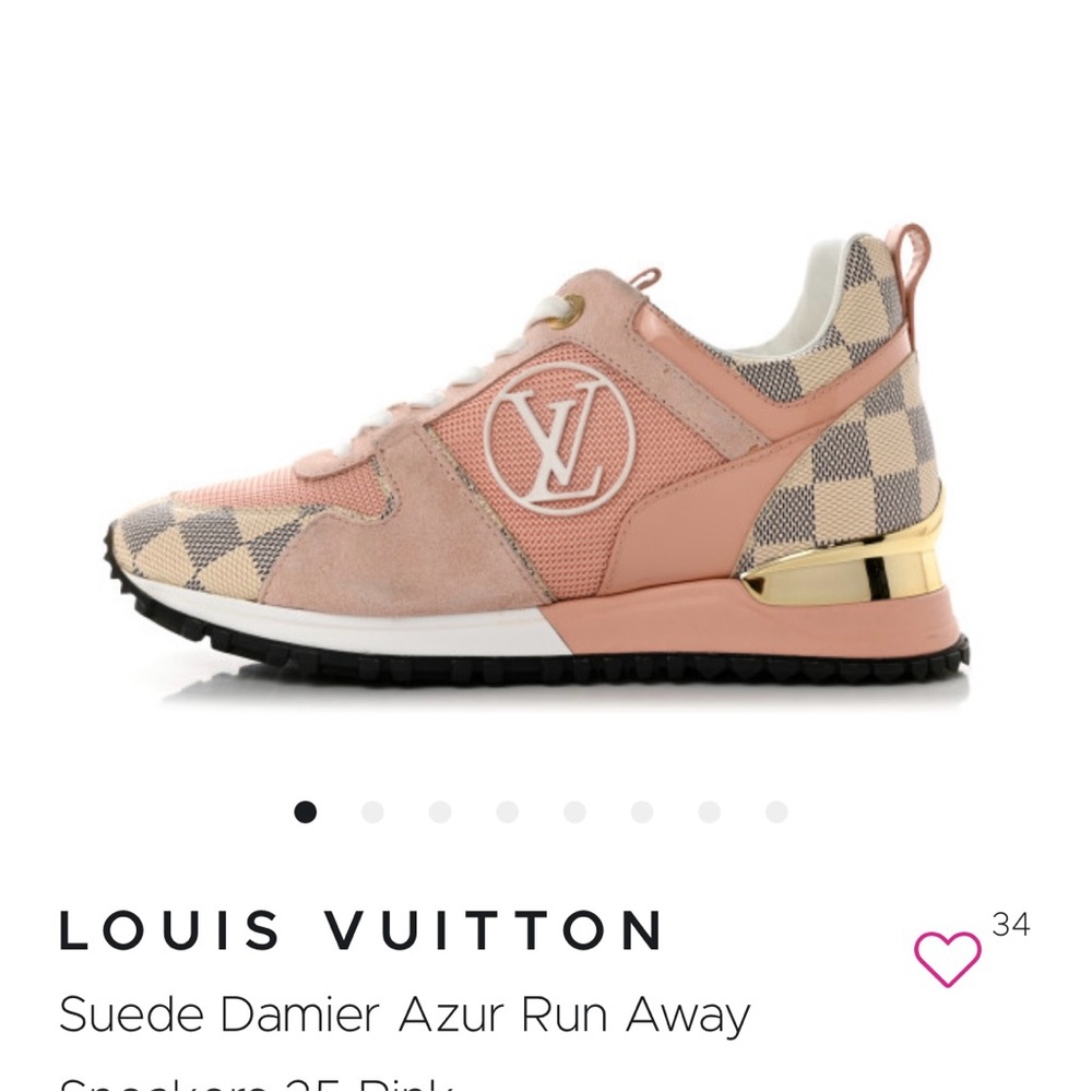 Pink Louis Vuitton Sneakers